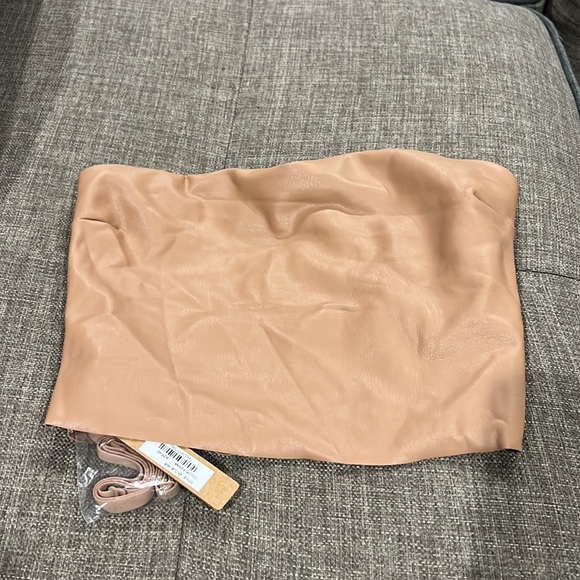 Skims Faux Leather Tube Top - Picture 8 of 10